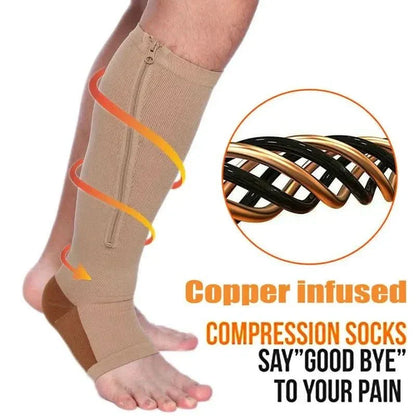 Arch Support Socks with Zip for Comfort Relief