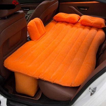 Portable car air bed mattress for back seat travel