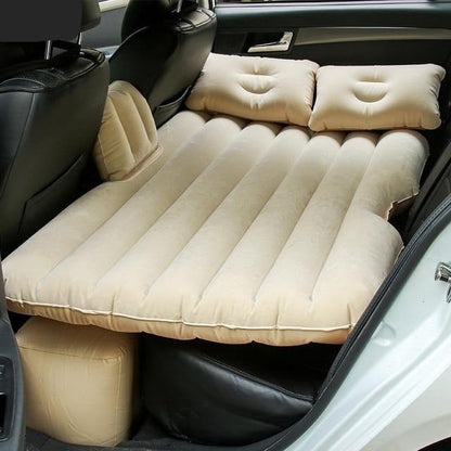 Portable car air bed mattress for back seat travel