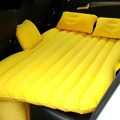 Portable car air bed mattress for back seat travel