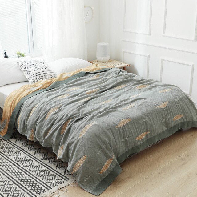 Traditional Japanese Plush Blanket