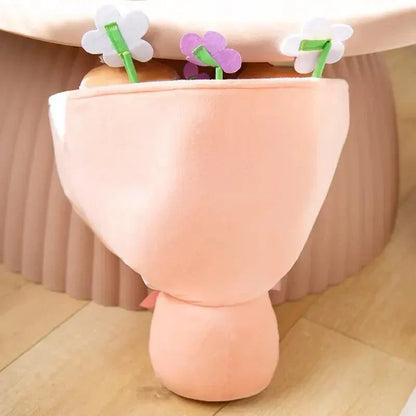 Colorful Boba Tea Floral Plush Toy