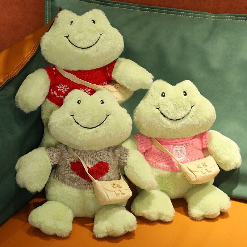 Cute Happy Frog Stuffed Animal Toy