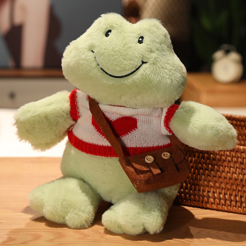 Cute Happy Frog Stuffed Animal Toy