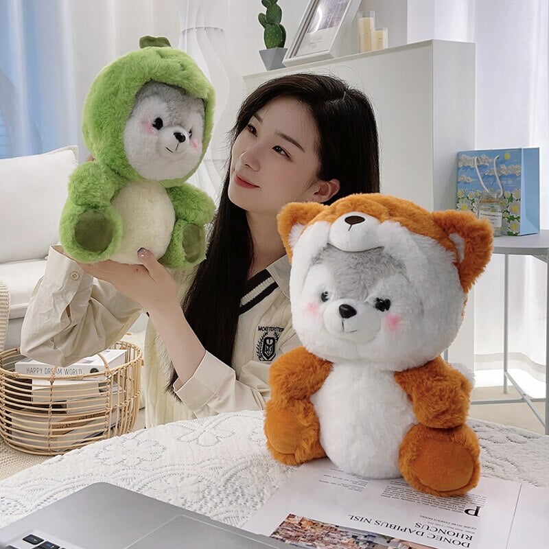 Cuddly Husky Teddy Plush Toys