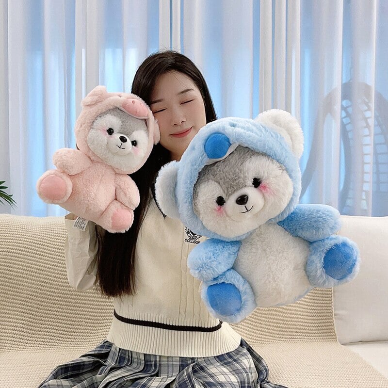 Cuddly Husky Teddy Plush Toys