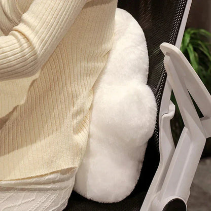 Soft White Downy Cushion Pillow