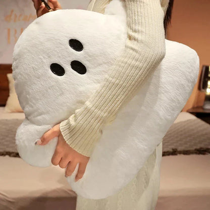 Soft White Downy Cushion Pillow