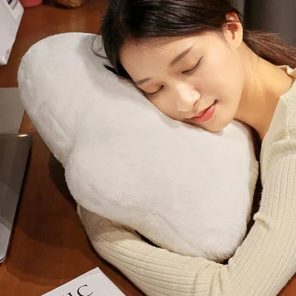 Soft White Downy Cushion Pillow