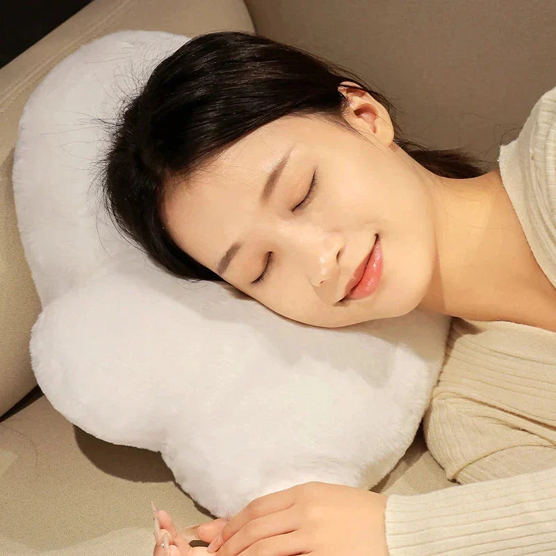 Soft White Downy Cushion Pillow