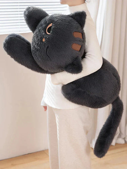 Big Soft Grey Kitten Plush Toys