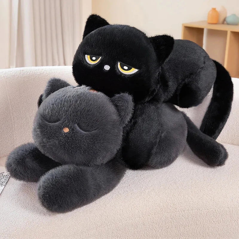 Big Soft Grey Kitten Plush Toys