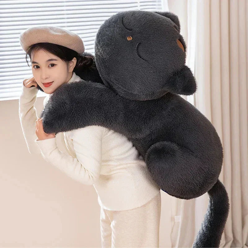 Big Soft Grey Kitten Plush Toys