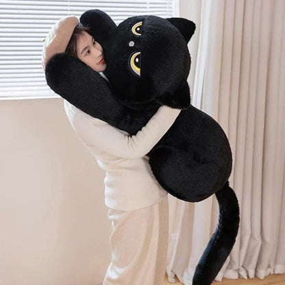 Big Soft Grey Kitten Plush Toys - Yeezlab