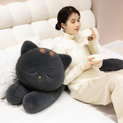 Big Soft Grey Kitten Plush Toys