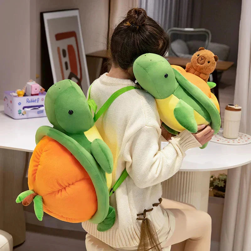 Fun Colorful Turtle Soft Backpack