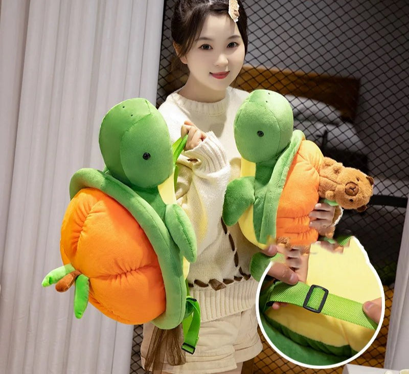 Fun Colorful Turtle Soft Backpack