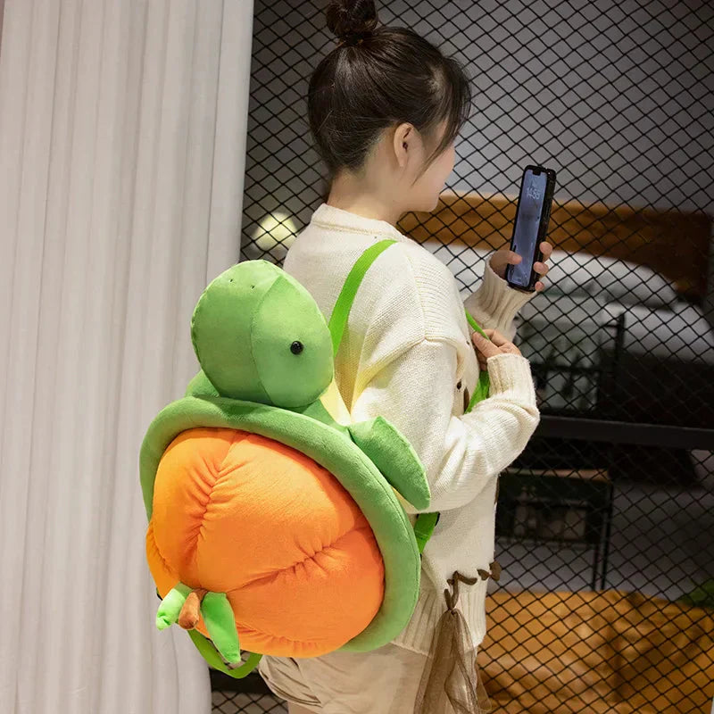 Fun Colorful Turtle Soft Backpack