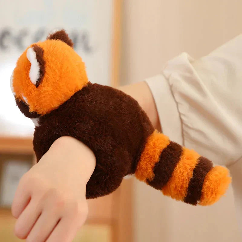 Cute Animal Snap On Wristband Plush Toy Set