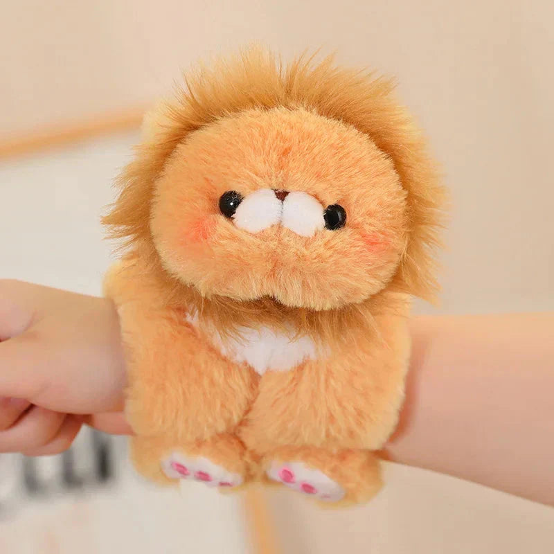 Cute Animal Snap On Wristband Plush Toy Set