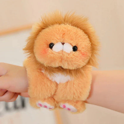 Cute Animal Snap On Wristband Plush Toy Set