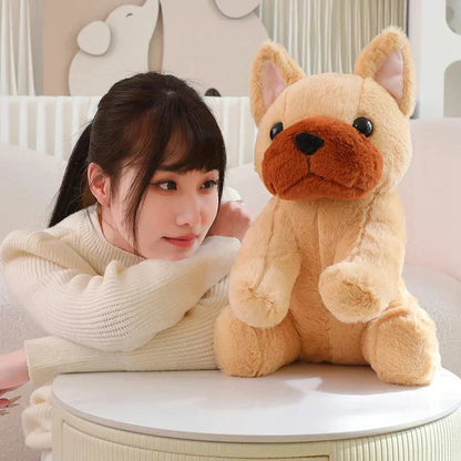 Cute White French Bulldog Soft Toy