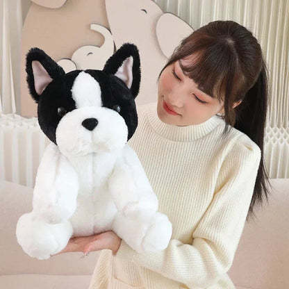 Cute White French Bulldog Soft Toy