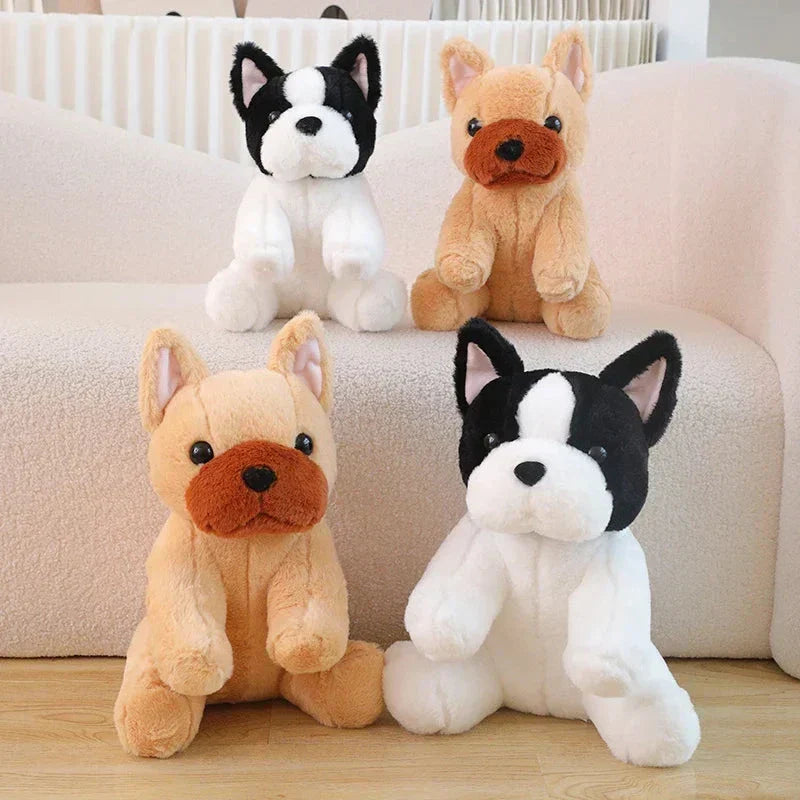 Cute White French Bulldog Soft Toy