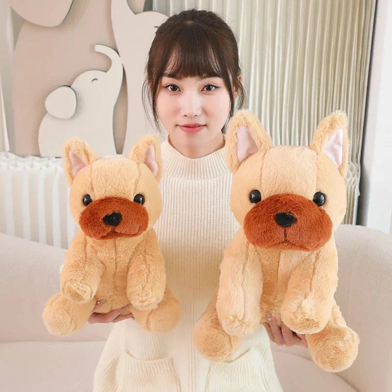 Cute White French Bulldog Soft Toy