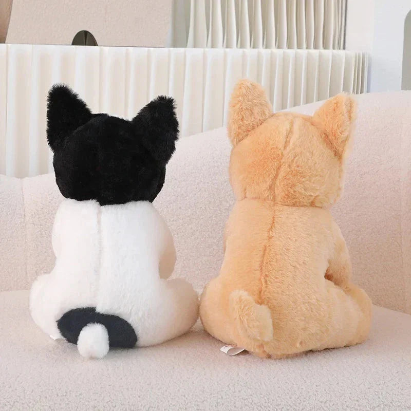 Cute White French Bulldog Soft Toy