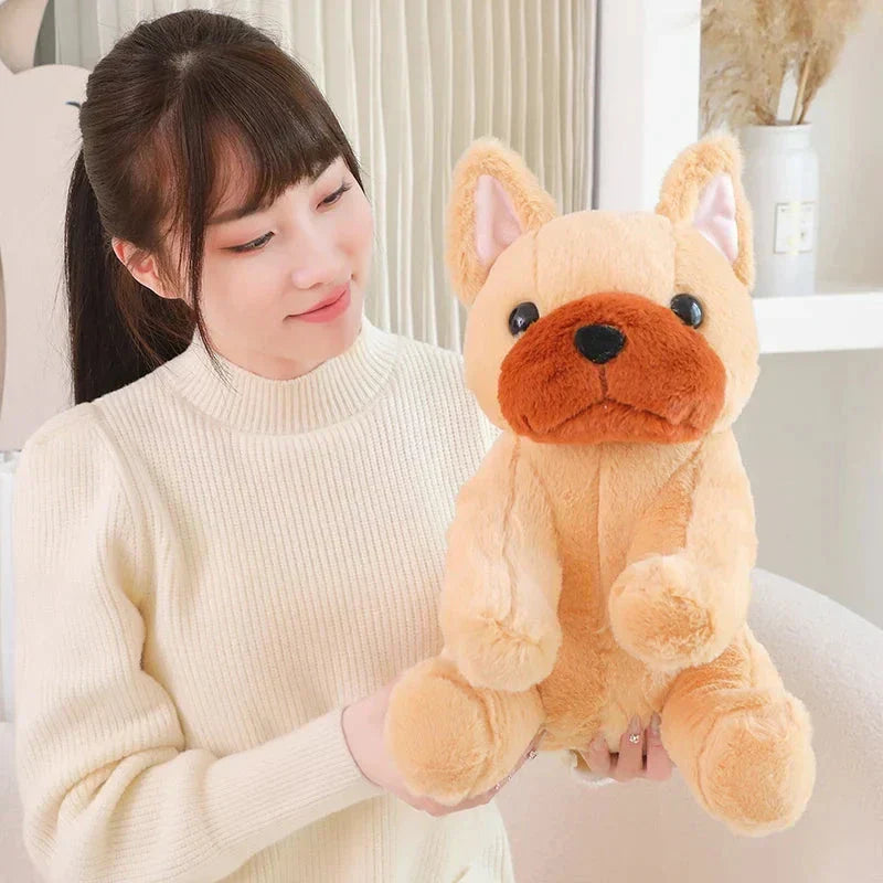 Cute White French Bulldog Soft Toy