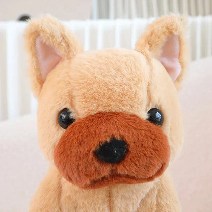 Cute White French Bulldog Soft Toy - Yeezlab