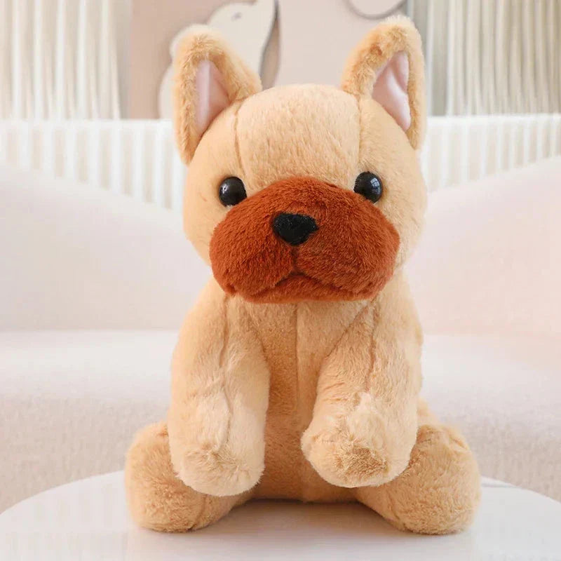 Cute White French Bulldog Soft Toy