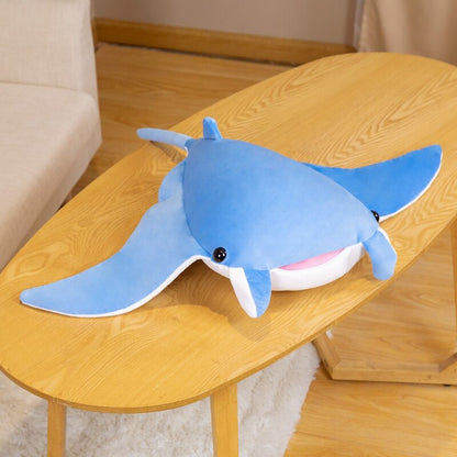 Cute Blue Manta Ray Soft Plush Toy