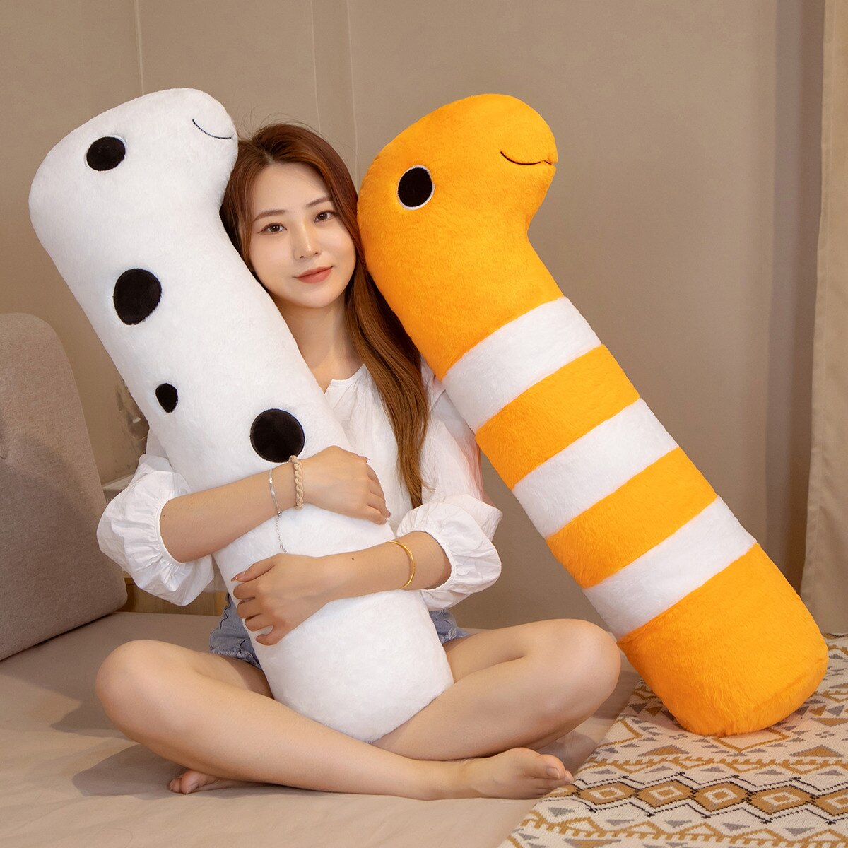 Colorful Sea Life Soft Eel Plush Toys