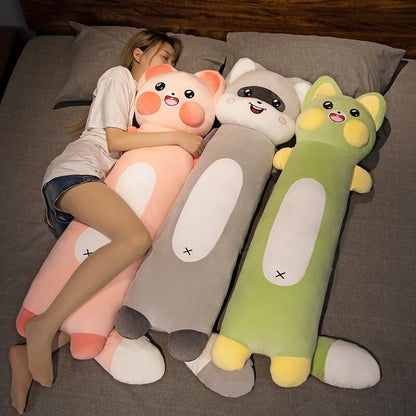 Cuddly Cat and Raccoon Soft Plush Toys