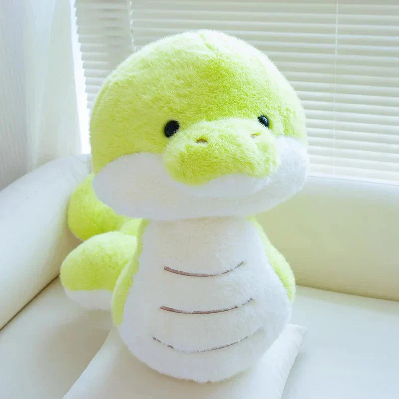 Soft Green Plush Snake Toy
