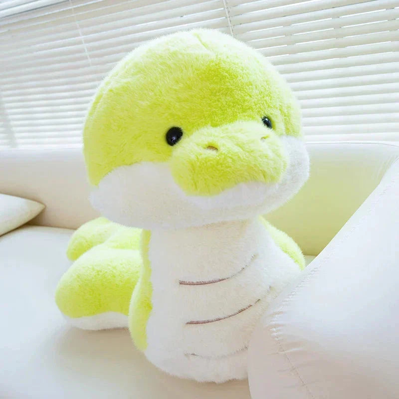 Soft Green Plush Snake Toy