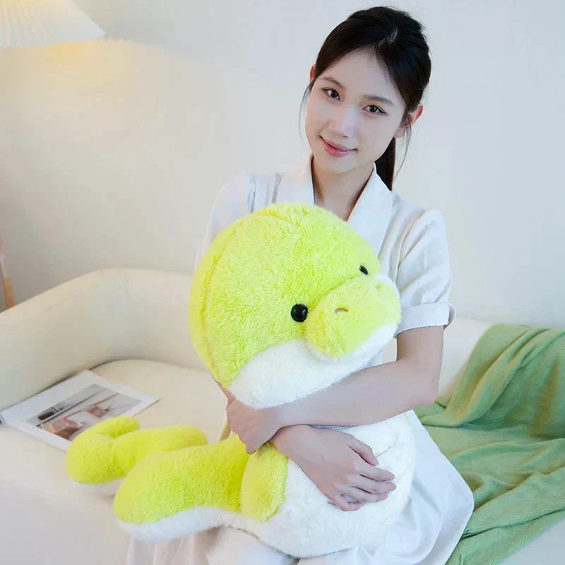 Soft Green Plush Snake Toy