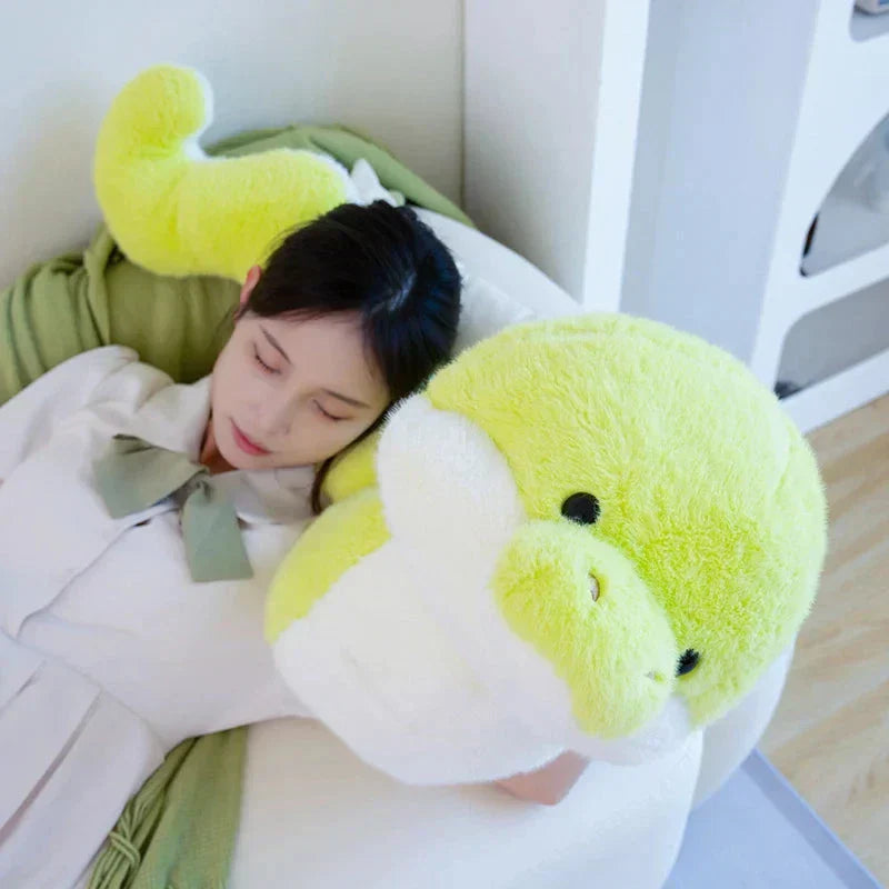 Soft Green Plush Snake Toy