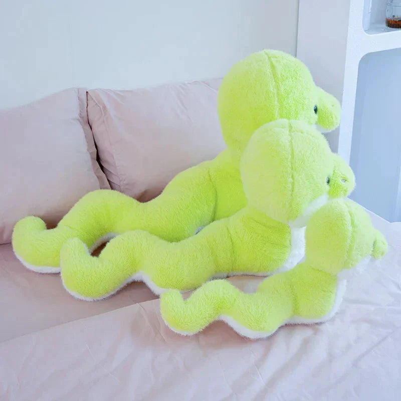 Soft Green Plush Snake Toy
