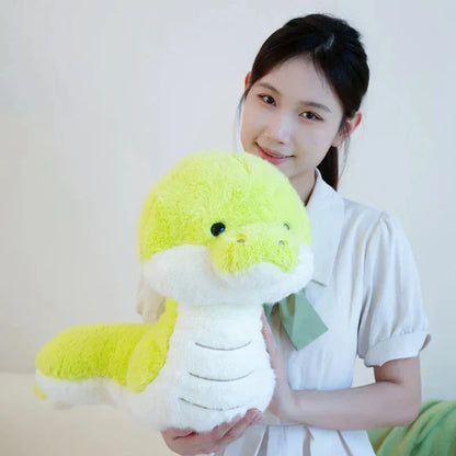 Soft Green Plush Snake Toy