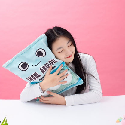 Colorful Axolotl Sweet Treat Plush Bag