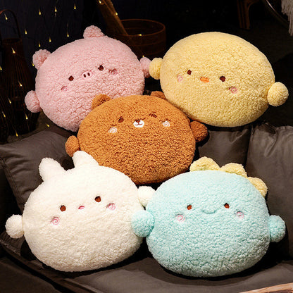 Soft Round Cuddly Animal Pillow Plush Toy