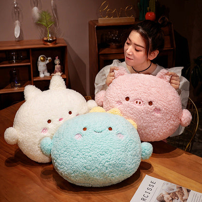 Soft Round Cuddly Animal Pillow Plush Toy