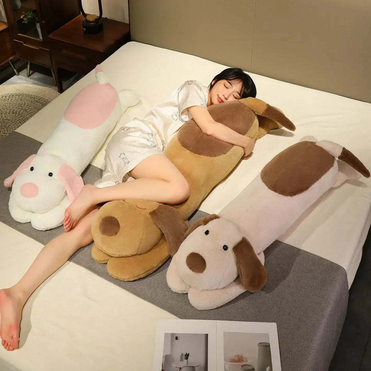 Cuddly Soft Plush Puppy Pillow