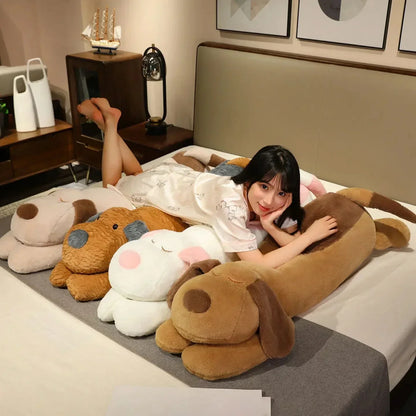 Cuddly Soft Plush Puppy Pillow
