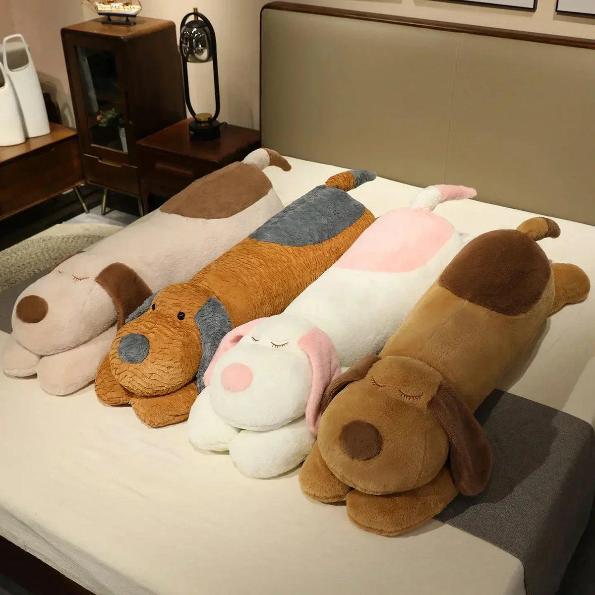 Cuddly Soft Plush Puppy Pillow