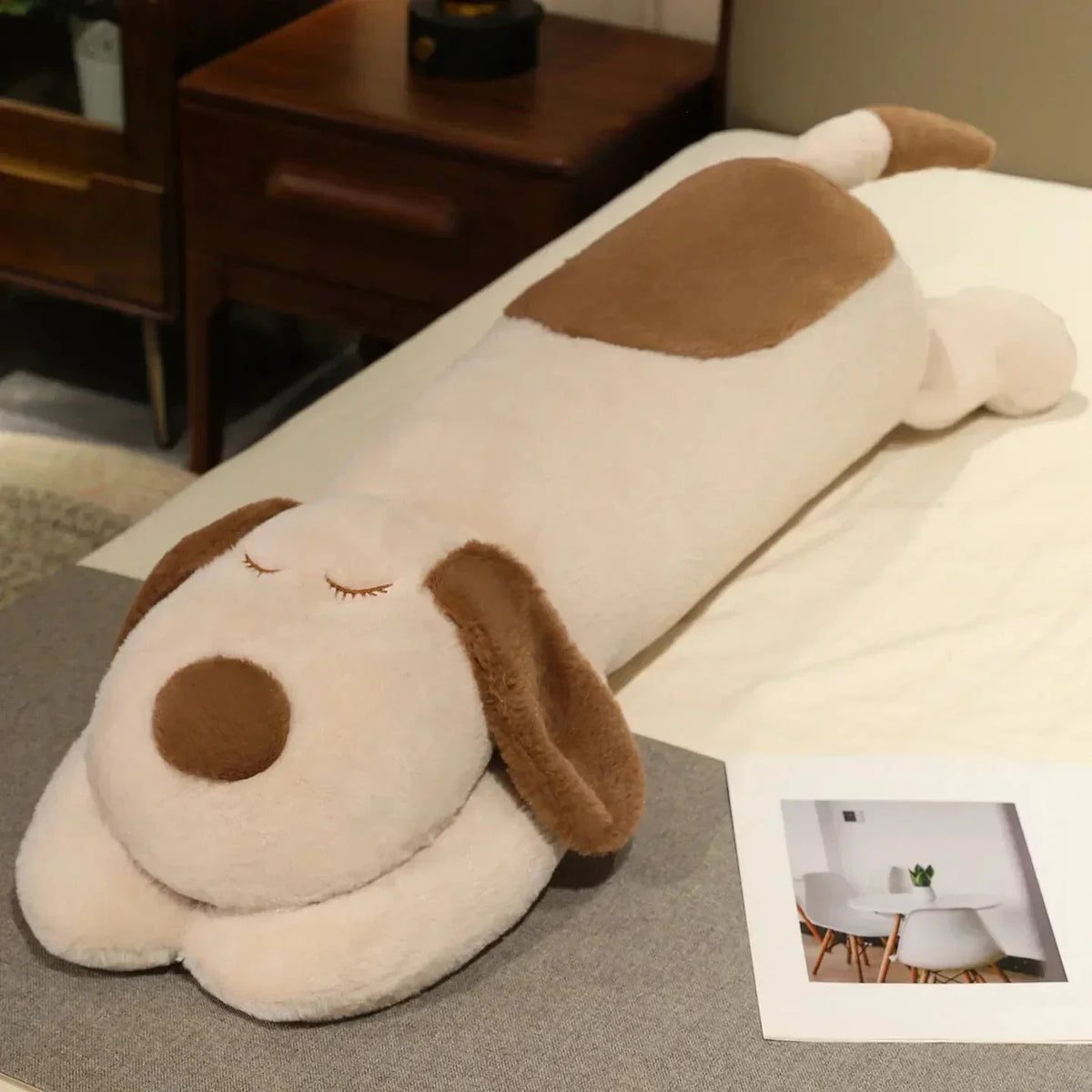 Cuddly Soft Plush Puppy Pillow