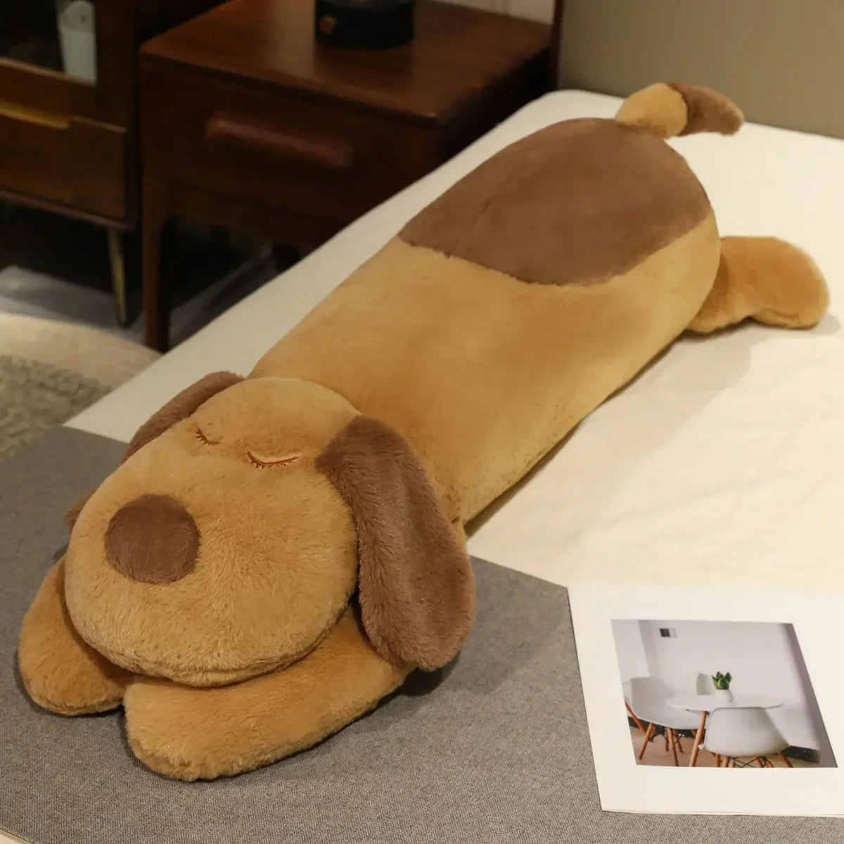 Cuddly Soft Plush Puppy Pillow